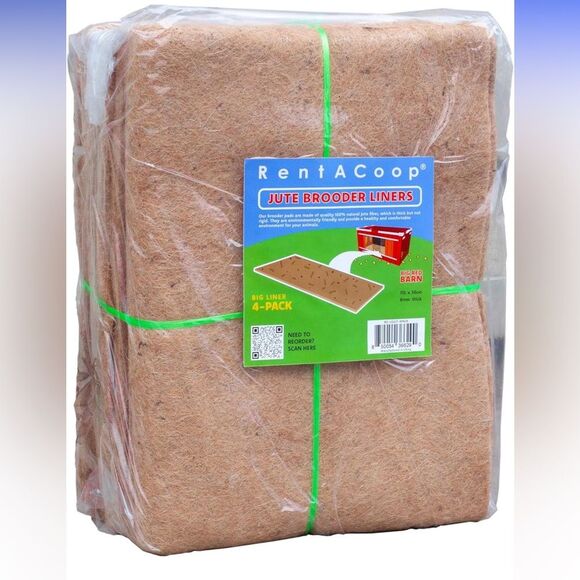 RentACoop Jute Brooder Liners for Big Red Barn Brooder (Pack of 4) - Picture 1 of 5